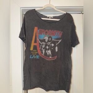 Junk Food Clothing Aerosmith Tee - Charcoal